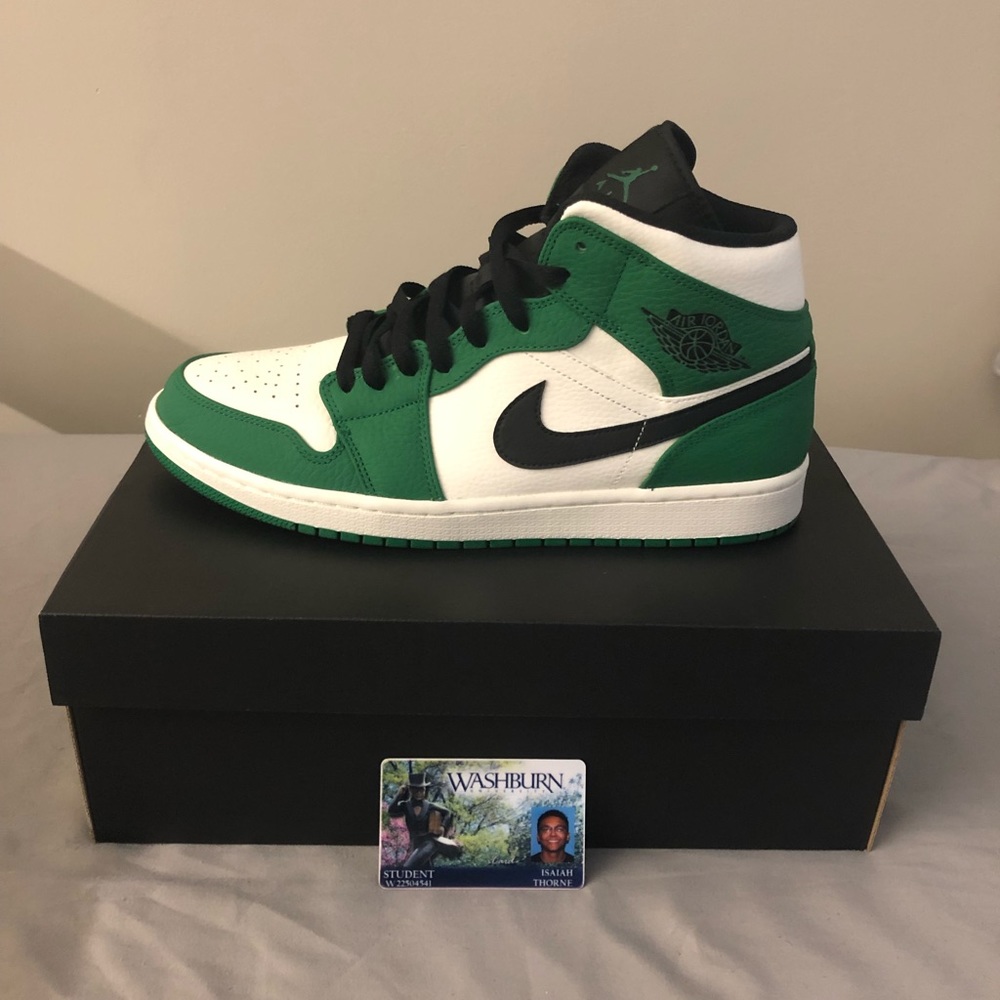 Pine green mid 1’s